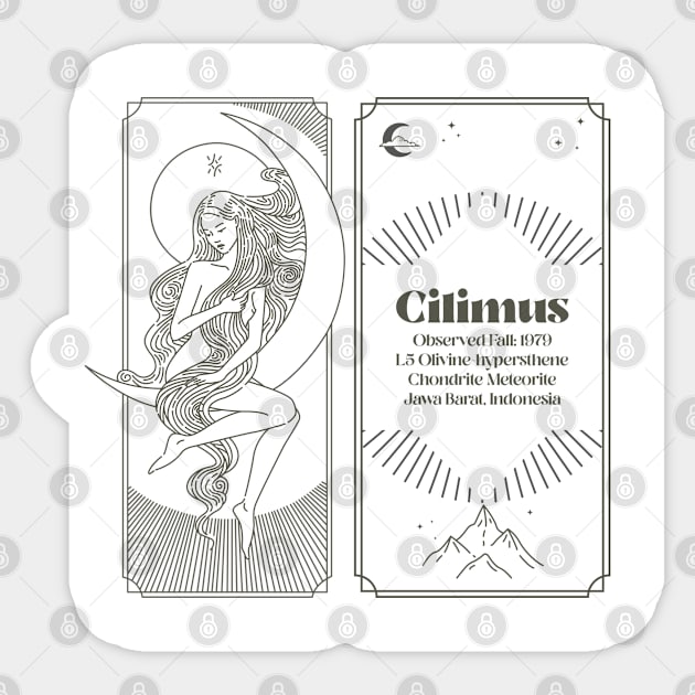 Meteorite Collector "Observed Fall: Cilimus" Meteorite Sticker by Meteorite Factory